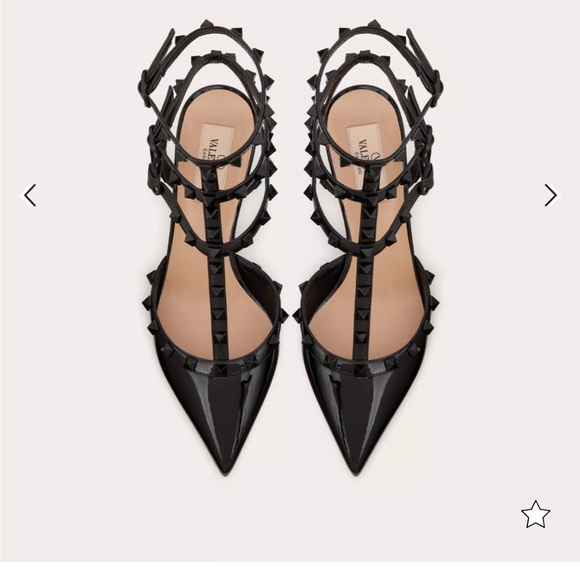 VALENTINO PATENT ROCKSTUD PUMPS WITH MATCHING STRAPS AND STUDS - Picture 2 of 14
